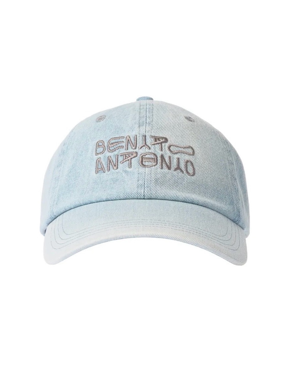 Bad Bunny x Zara Benito Antonio Denim Dad Hat | Embroidered Logo Washed Cap